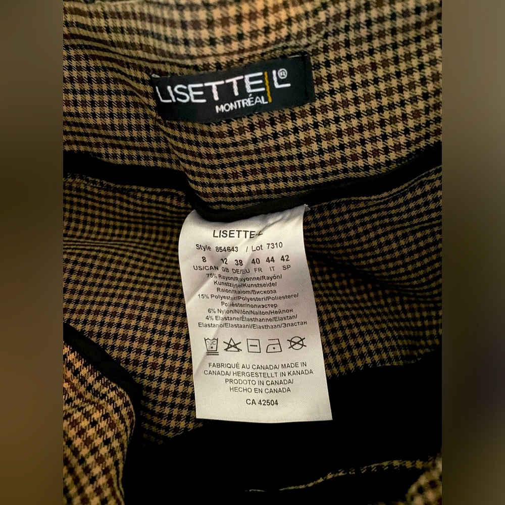 Lisette Brown/Tan Patterned Pants - image 7